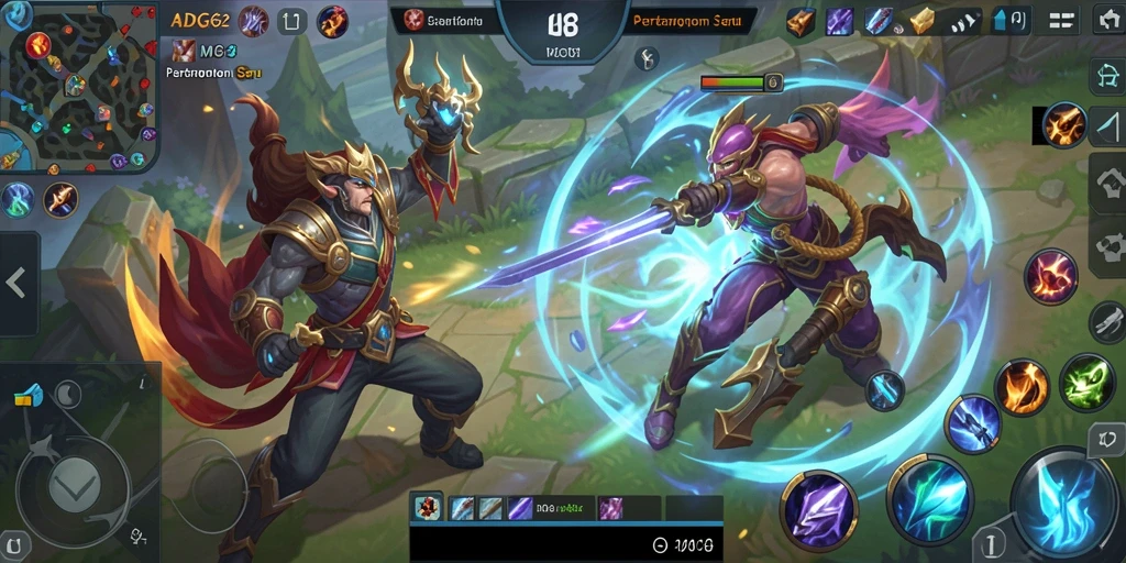 Tampilan gameplay menggembirakan dalam ADG62 yang penuh aksi.