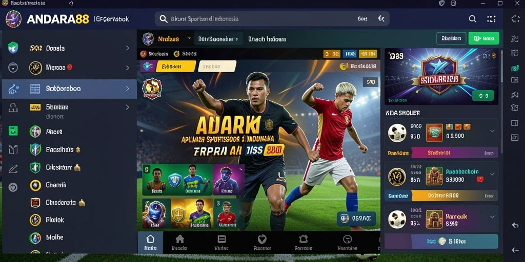 Tampilan screenshot ANDARA88 menunjukkan fitur taruhan yang menarik.