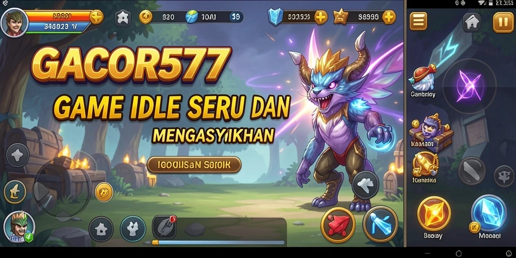 Tampilan gameplay GACOR577 yang menarik dan penuh warna.