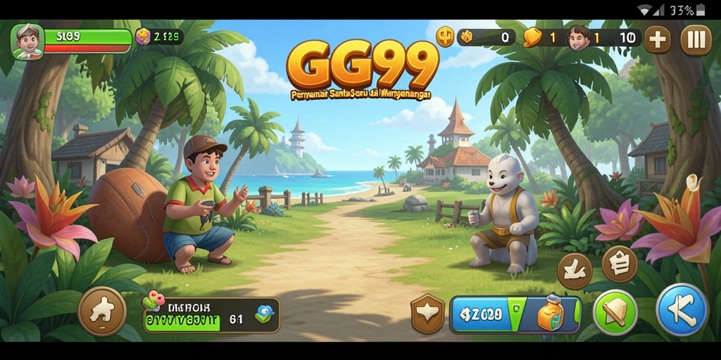Tampilan gameplay yang mengasyikkan di GG99, penuh warna dan kesenangan.