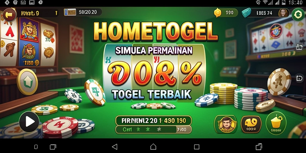 Screenshot HOMETOGEL menunjukkan gameplay simulasi togel yang seru dan interaktif.