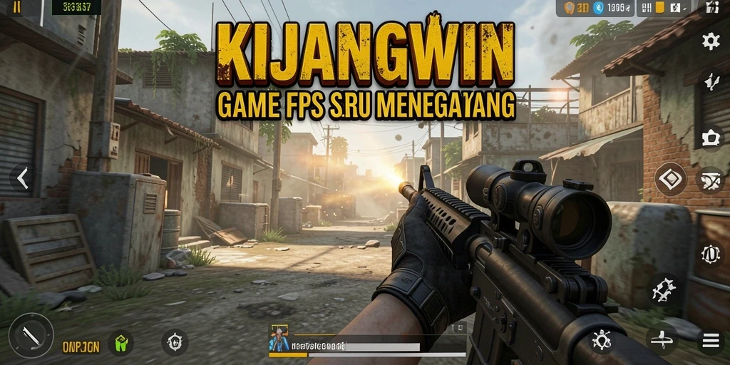 Menunjukkan aksi tembak-menembak yang intens dan grafis menawan dari KIJANGWIN.