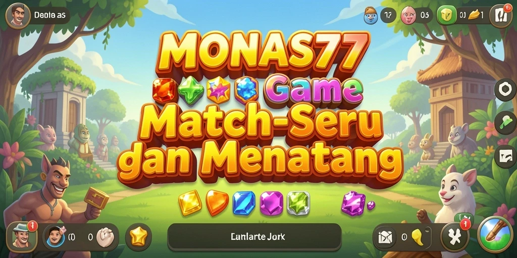 Tangkap momen seru dalam permainan Match-3 MONAS77.