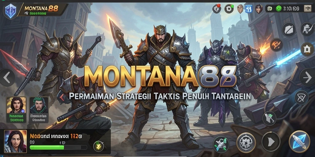 Tampilan gameplay <strong>MONTANA88</strong> yang dinamis dan penuh strategi.