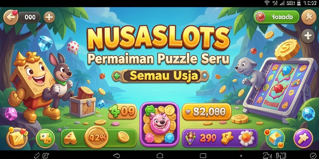 Screenshot gameplay NUSASLOTS menampilkan tantangan puzzle yang menarik.