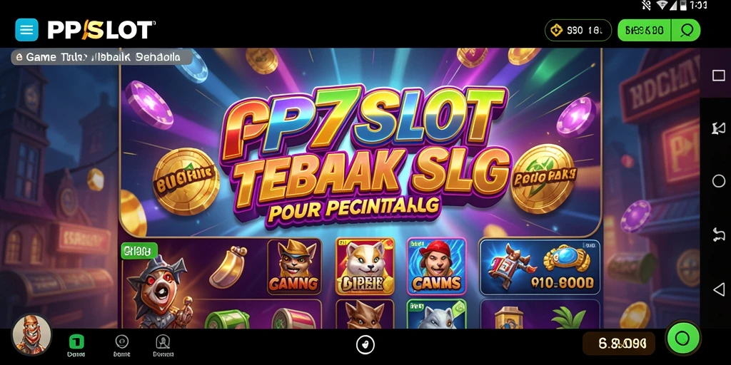 Screenshot gameplay PP7SLOT yang menampilkan mesin slot menarik.