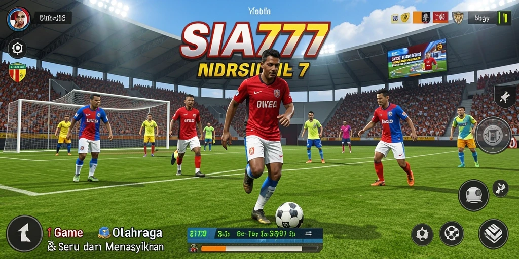Screenshot utama SIA777 menampilkan aksi intens olahraga yang mendebarkan.