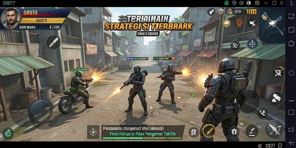 Tampilan gameplay menarik SR877 dengan berbagai strategi yang diterapkan.