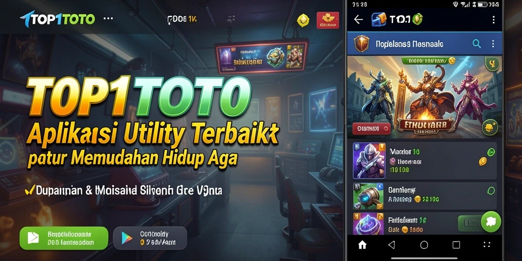 Tampilan antarmuka pengguna aplikasi TOP1TOTO yang menarik dan fungsional.